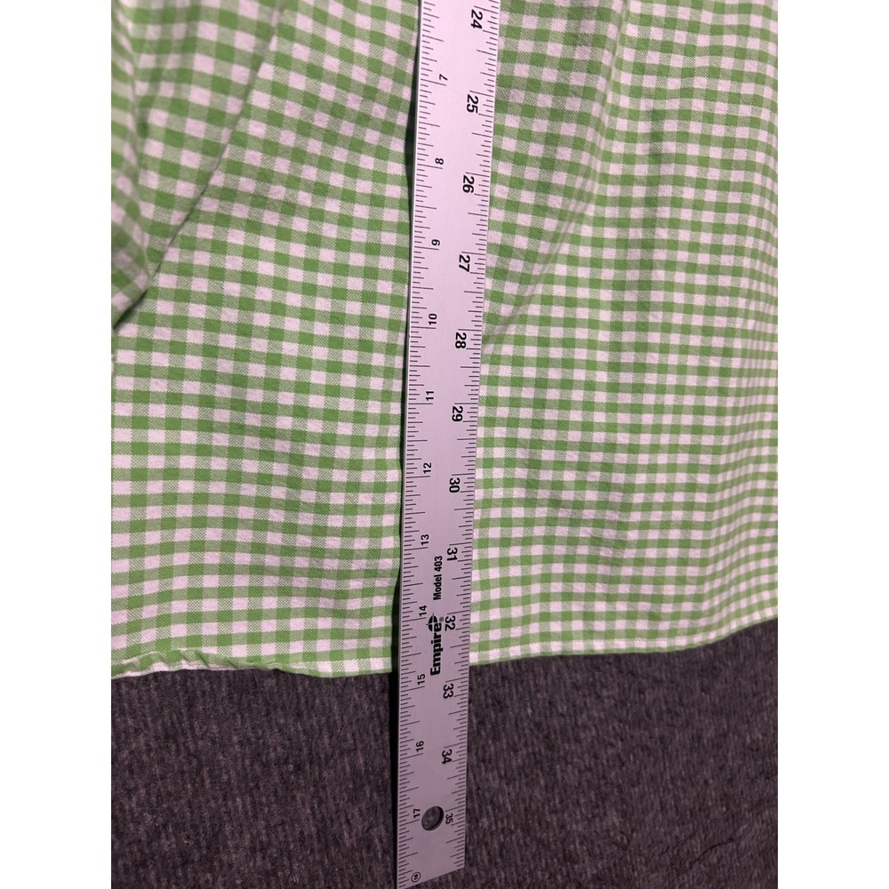 Ralph lauren button down shirt sleeve green size 2XB flesh pony gingham check - Picture 6 of 7
